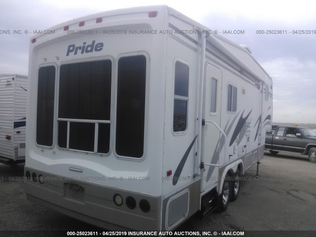 4CA5G312434096419 - 2003 FLEETWOOD PRIDE 315 G,  5TH WHEEL  WHITE photo 4