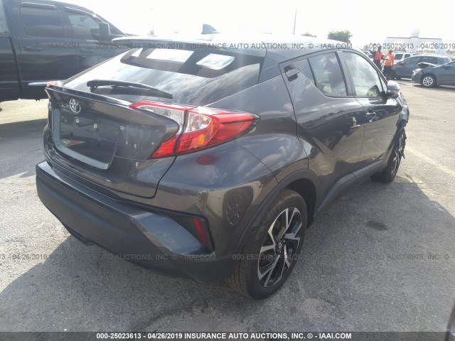 NMTKHMBX5JR052241 - 2018 TOYOTA C-HR XLE/XLE PREMIUM GRAY photo 4