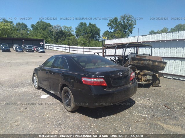 4T4BE46K78R028524 - 2008 TOYOTA CAMRY CE/LE/XLE/SE BLACK photo 3
