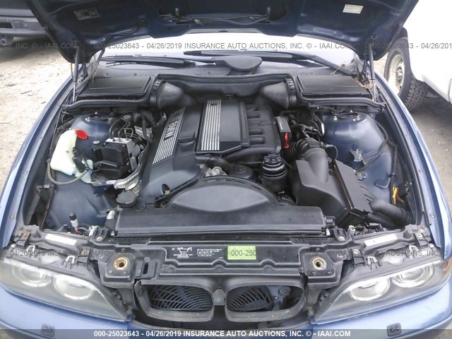 WBADS43493GE11023 - 2003 BMW 525 IT AUTOMATIC BLUE photo 10