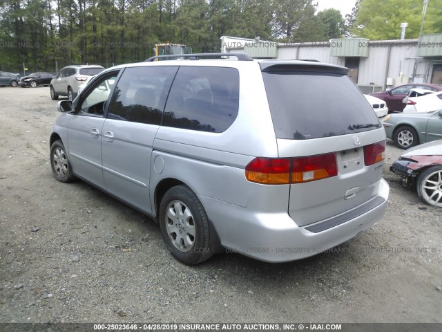 5FNRL18064B150081 - 2004 HONDA ODYSSEY EXL SILVER photo 3