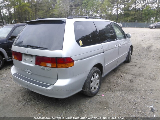 5FNRL18064B150081 - 2004 HONDA ODYSSEY EXL SILVER photo 4