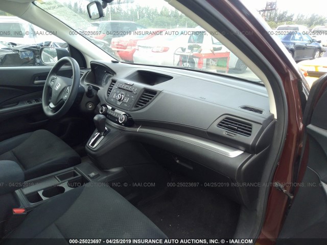 3CZRM3H33FG707555 - 2015 HONDA CR-V LX RED photo 5