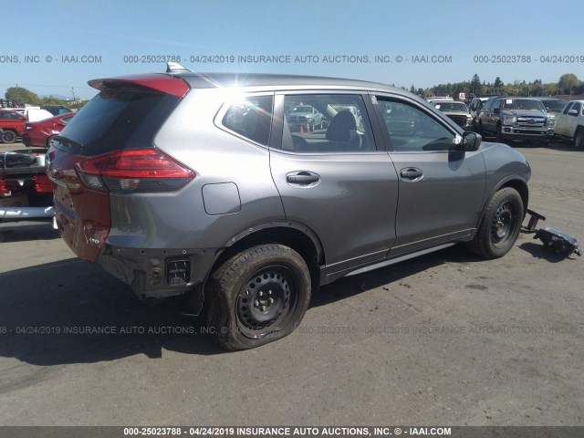 JN8AT2MT5HW133717 - 2017 NISSAN ROGUE S/SL/SV GRAY photo 4