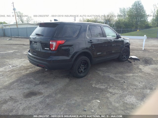 1FM5K8AT3HGA63549 - 2017 FORD EXPLORER POLICE INTERCEPTOR BLACK photo 4