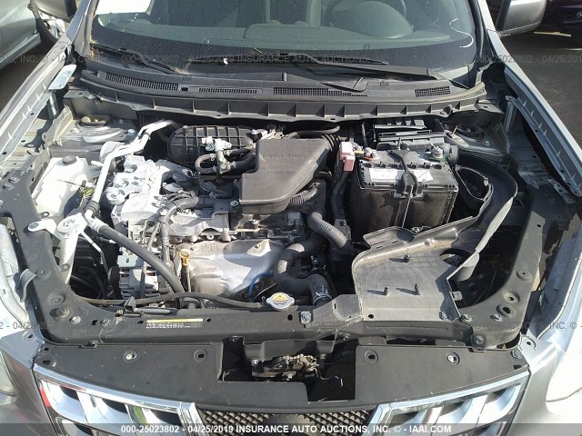 JN8AS5MT1FW667346 - 2015 NISSAN ROGUE SELECT S GRAY photo 10
