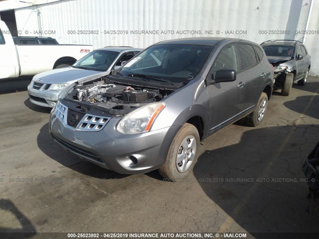 JN8AS5MT1FW667346 - 2015 NISSAN ROGUE SELECT S GRAY photo 2