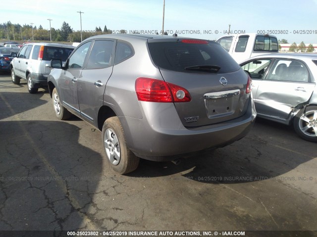JN8AS5MT1FW667346 - 2015 NISSAN ROGUE SELECT S GRAY photo 3