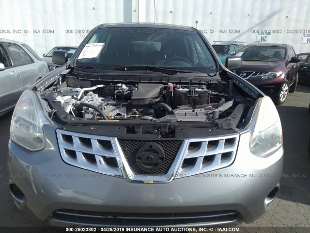 JN8AS5MT1FW667346 - 2015 NISSAN ROGUE SELECT S GRAY photo 6