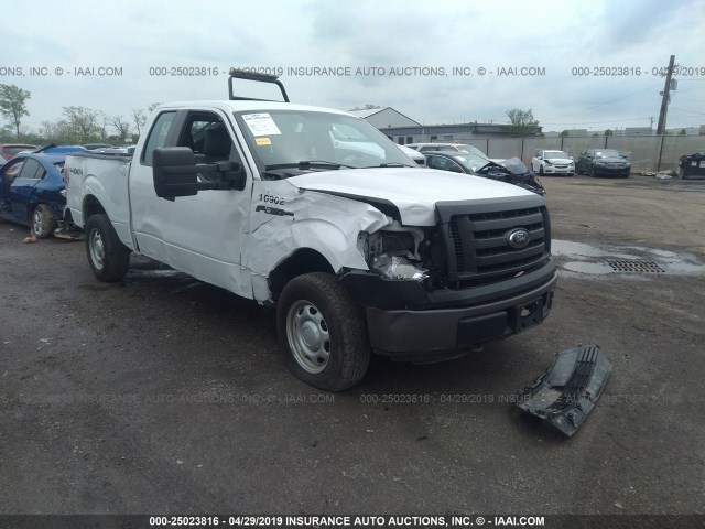 1FTEX1EM8CFB56582 - 2012 FORD F150 SUPER CAB WHITE photo 1