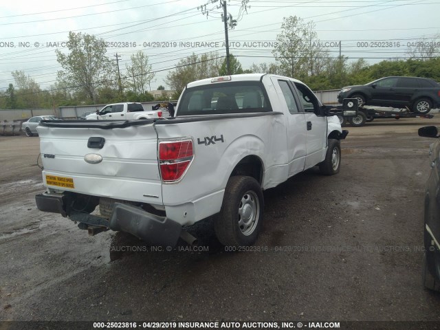 1FTEX1EM8CFB56582 - 2012 FORD F150 SUPER CAB WHITE photo 4