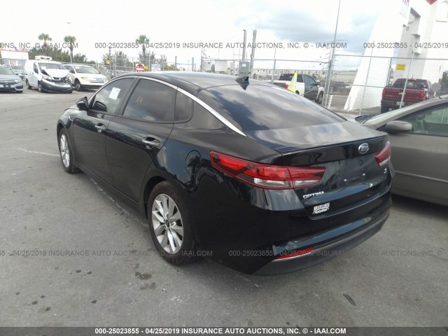 5XXGT4L37JG230976 - 2018 KIA OPTIMA LX/S BLACK photo 3