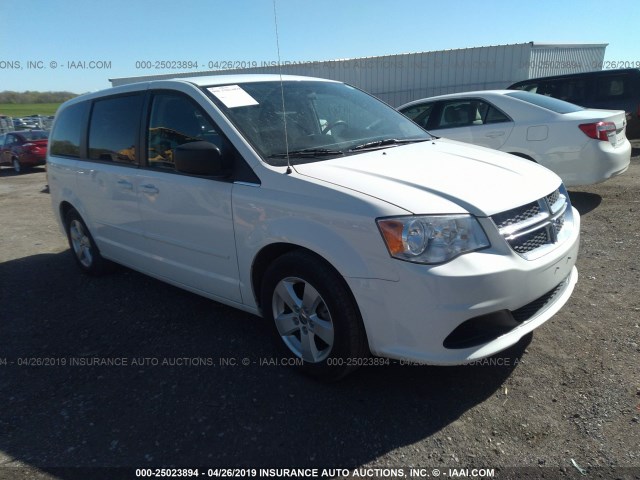 2C4RDGBG4DR759891 - 2013 DODGE GRAND CARAVAN SE WHITE photo 1