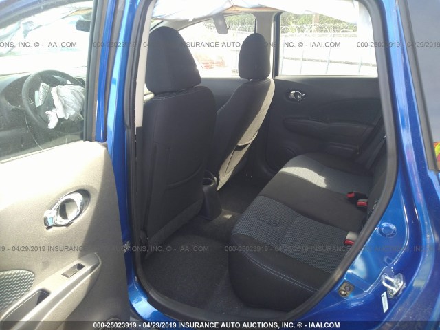 3N1CE2CP1EL393412 - 2014 NISSAN VERSA NOTE S/S PLUS/SV/SL BLUE photo 8