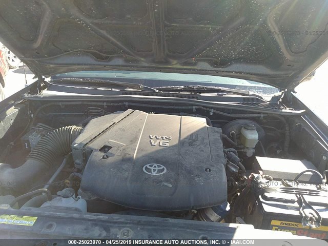 5TEUU42N37Z428404 - 2007 TOYOTA TACOMA ACCESS CAB ლურჯი ფოტო 10