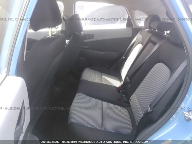 KM8K1CAA1KU287967 - 2019 HYUNDAI KONA SE BLUE photo 8