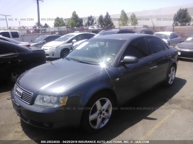 WAUJC68E25A103983 - 2005 AUDI A4 1.8T/1.8T SPECIAL GRAY photo 2
