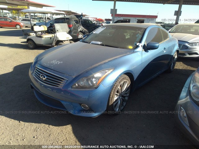 JN1CV6EK1CM424587 - 2012 INFINITI G37 SPORT BLUE photo 2