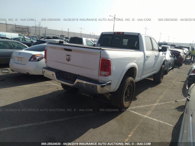 3C6UR5FL3FG603980 - 2015 RAM 2500 LARAMIE WHITE photo 4