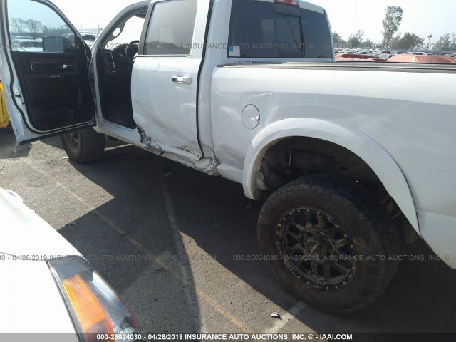 3C6UR5FL3FG603980 - 2015 RAM 2500 LARAMIE WHITE photo 6