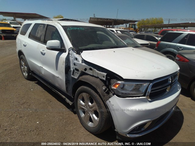 1C4RDHDG5FC145494 - 2015 DODGE DURANGO LIMITED WHITE photo 1