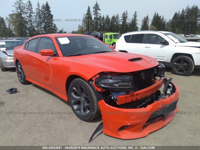 2C3CDXHG1KH584892 - 2019 DODGE CHARGER GT ORANGE photo 1