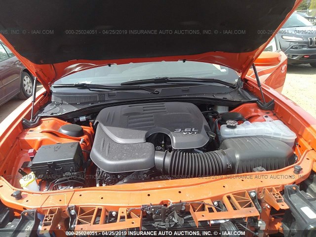 2C3CDXHG1KH584892 - 2019 DODGE CHARGER GT ORANGE photo 10