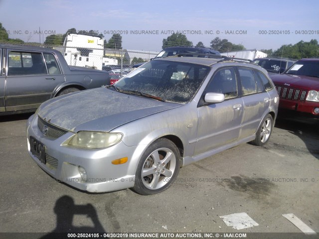 JM1BJ245021605799 - 2002 MAZDA PROTEGE PR5 SILVER photo 2