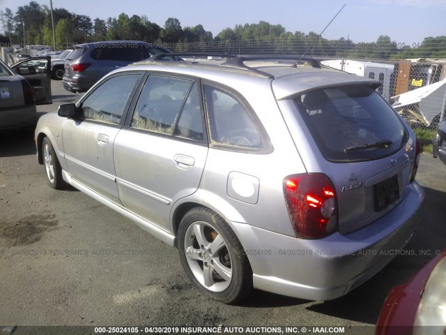 JM1BJ245021605799 - 2002 MAZDA PROTEGE PR5 SILVER photo 3