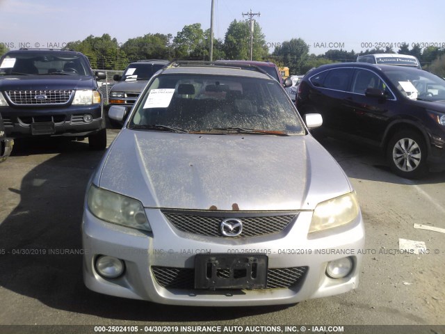 JM1BJ245021605799 - 2002 MAZDA PROTEGE PR5 SILVER photo 6