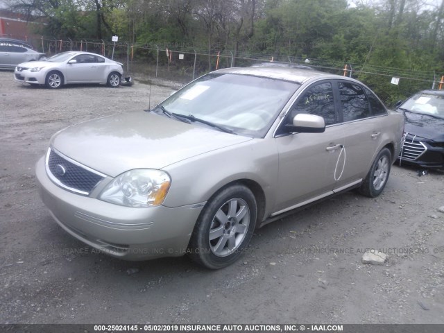 1FAFP23166G167264 - 2006 FORD FIVE HUNDRED SE TAN photo 2