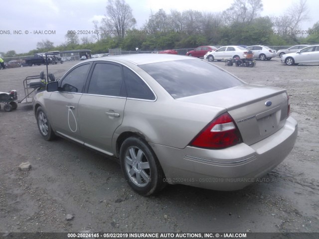 1FAFP23166G167264 - 2006 FORD FIVE HUNDRED SE TAN photo 3