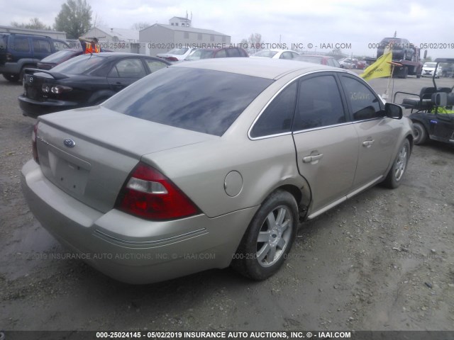 1FAFP23166G167264 - 2006 FORD FIVE HUNDRED SE TAN photo 4