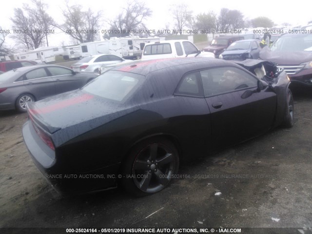 2C3CDYAG3DH536328 - 2013 DODGE CHALLENGER SXT BLUE photo 4