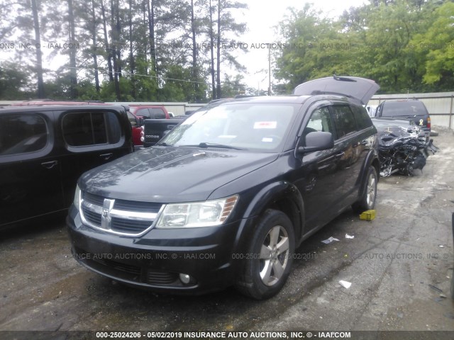 3D4PG5FV4AT121647 - 2010 DODGE JOURNEY SXT BLACK photo 2