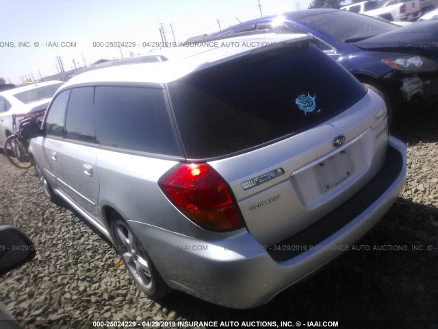 4S3BP616577320569 - 2007 SUBARU LEGACY 2.5I SILVER photo 3