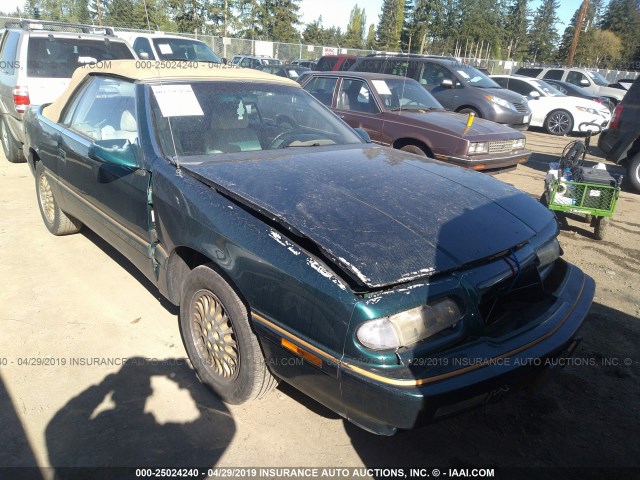 1C3XU4535PF644456 - 1993 CHRYSLER LEBARON GREEN photo 1