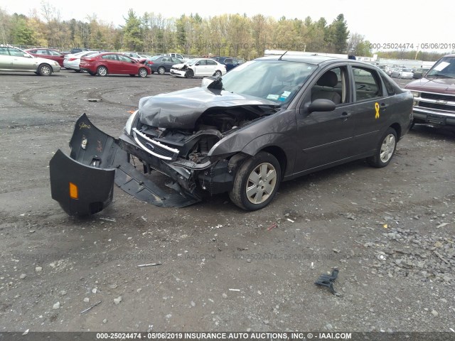 1FAFP34N97W319469 - 2007 FORD FOCUS ZX4/S/SE/SES GRAY photo 2