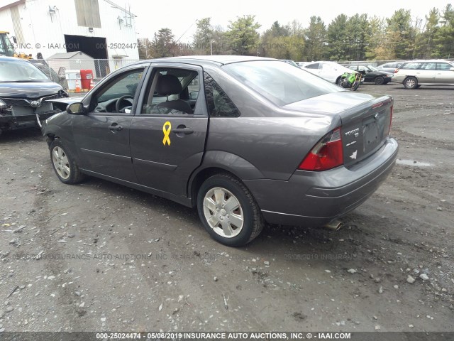 1FAFP34N97W319469 - 2007 FORD FOCUS ZX4/S/SE/SES GRAY photo 3