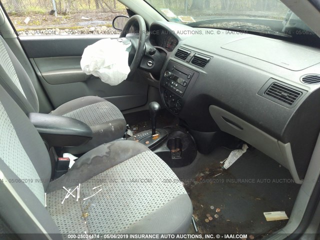 1FAFP34N97W319469 - 2007 FORD FOCUS ZX4/S/SE/SES GRAY photo 5