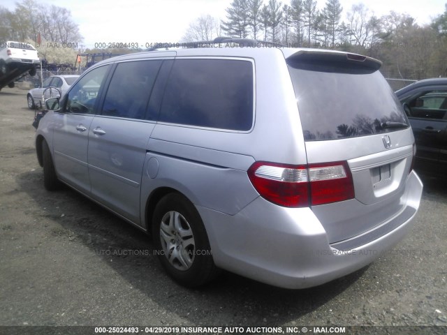 5FNRL387X7B458996 - 2007 HONDA ODYSSEY EXL SILVER photo 3