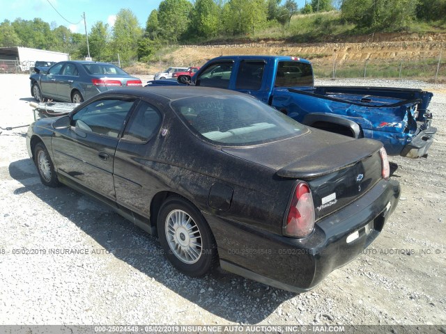 2G1WW12E0Y9353730 - 2000 CHEVROLET MONTE CARLO LS 黑色 照片 3