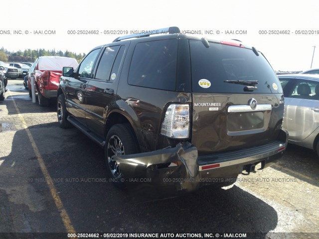 4M2EU48808UJ00206 - 2008 MERCURY MOUNTAINEER PREMIER BROWN photo 3