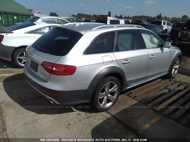 WA1UFAFL3DA183993 - 2013 AUDI A4 ALLROAD PREMIUM PLUS SILVER photo 4