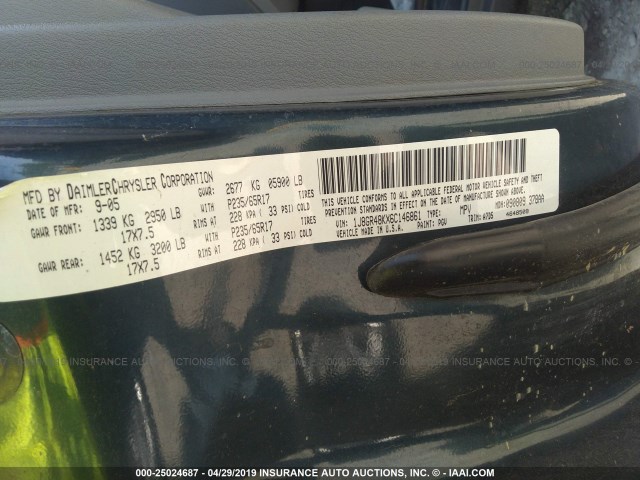 1J8GR48KX6C146861 - 2006 JEEP GRAND CHEROKEE LAREDO/COLUMBIA/FREEDOM 蓝色 照片 9