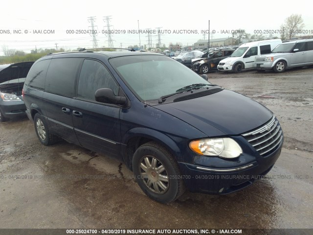 2C8GP64L25R473878 - 2005 CHRYSLER TOWN & COUNTRY LIMITED BLUE photo 1