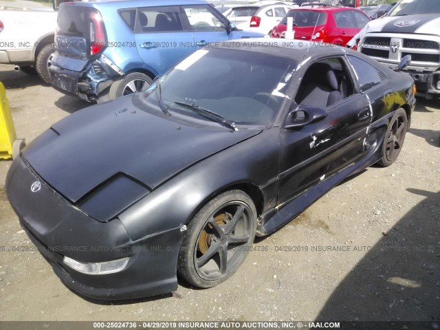 JT2SW21M5P0019845 - 1993 TOYOTA MR2 BLACK photo 2