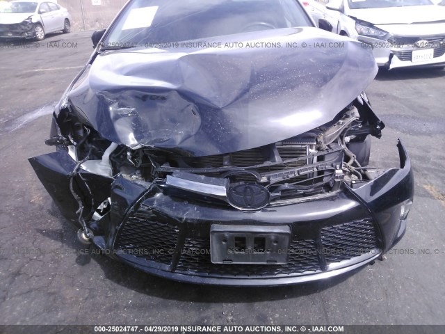 4T1BF1FK0FU016735 - 2015 TOYOTA CAMRY LE/XLE/SE/XSE BLACK photo 6
