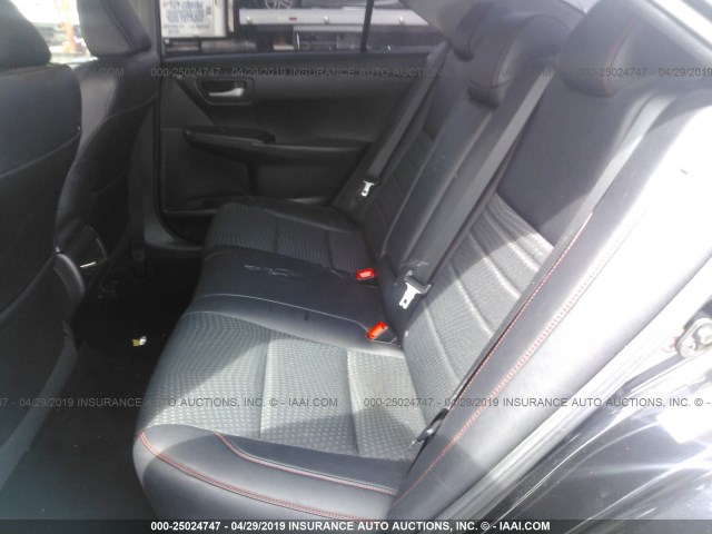 4T1BF1FK0FU016735 - 2015 TOYOTA CAMRY LE/XLE/SE/XSE BLACK photo 8