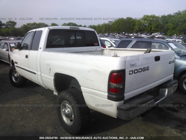 3B7KF23771G742369 - 2001 DODGE RAM 2500 WHITE photo 3